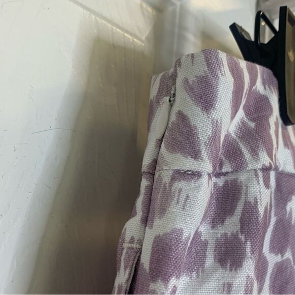 J.Crew Taryn Pants in Lilac Leopard Size 12 - Picture 4 of 11